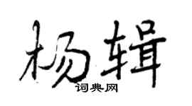 曾慶福楊輯行書個性簽名怎么寫