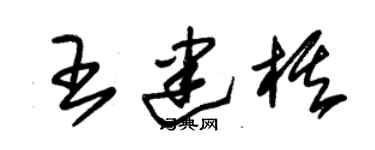 朱錫榮王建棋草書個性簽名怎么寫