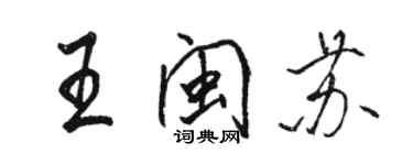 駱恆光王閩蘇行書個性簽名怎么寫