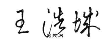 駱恆光王浩城草書個性簽名怎么寫