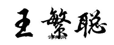 胡問遂王繁聰行書個性簽名怎么寫