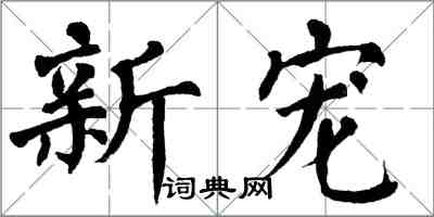 翁闓運新寵楷書怎么寫