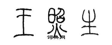 陳墨王照生篆書個性簽名怎么寫
