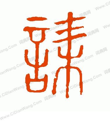 說文解字寫的誄