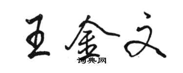 駱恆光王金文行書個性簽名怎么寫