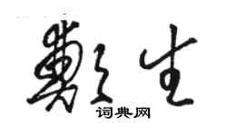 駱恆光鄭生草書個性簽名怎么寫