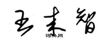 朱錫榮王來智草書個性簽名怎么寫