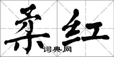 翁闓運柔紅楷書怎么寫