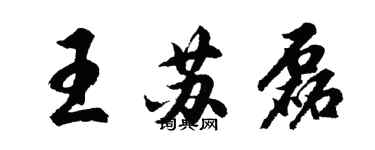 胡問遂王蘇磊行書個性簽名怎么寫