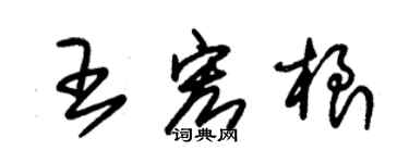 朱錫榮王宏根草書個性簽名怎么寫