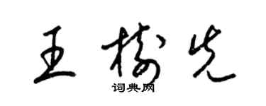 梁錦英王樹先草書個性簽名怎么寫