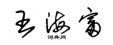 朱錫榮王海富草書個性簽名怎么寫