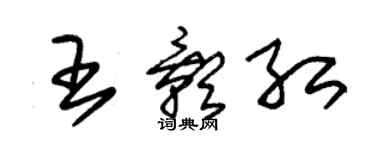 朱錫榮王影紅草書個性簽名怎么寫