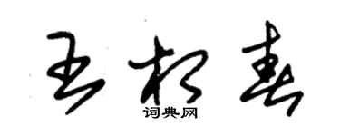 朱錫榮王相春草書個性簽名怎么寫
