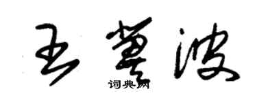 朱錫榮王冀波草書個性簽名怎么寫