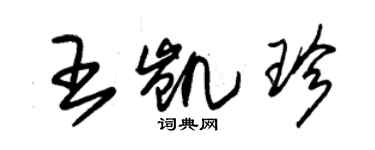 朱錫榮王凱珍草書個性簽名怎么寫