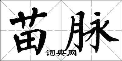 翁闓運苗脈楷書怎么寫