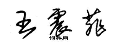 朱錫榮王震菲草書個性簽名怎么寫