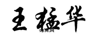 胡問遂王猛華行書個性簽名怎么寫