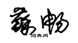 朱錫榮蘇暢草書個性簽名怎么寫