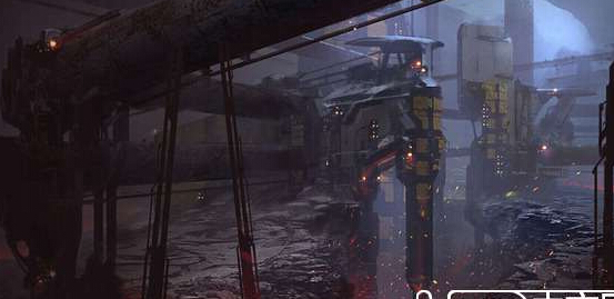 美國加利福尼亞州一位藝術家暢想了未來太空採礦的場景