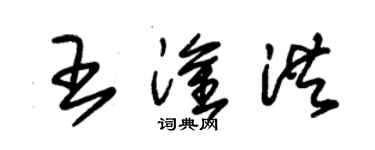 朱錫榮王淦洪草書個性簽名怎么寫