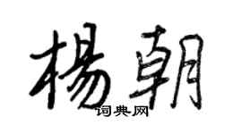 王正良楊朝行書個性簽名怎么寫