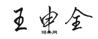 駱恆光王申全行書個性簽名怎么寫