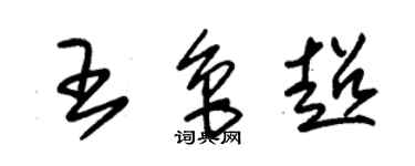 朱錫榮王魯超草書個性簽名怎么寫