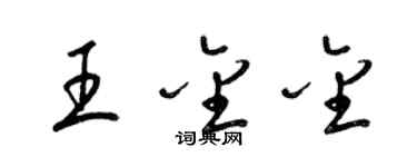 梁錦英王金金草書個性簽名怎么寫