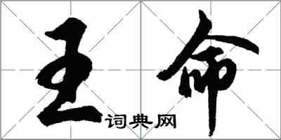 胡問遂王命行書怎么寫