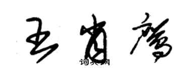 朱錫榮王肖鷹草書個性簽名怎么寫