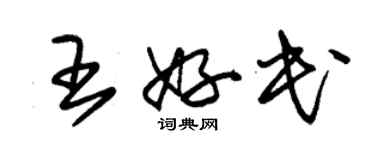 朱錫榮王好民草書個性簽名怎么寫