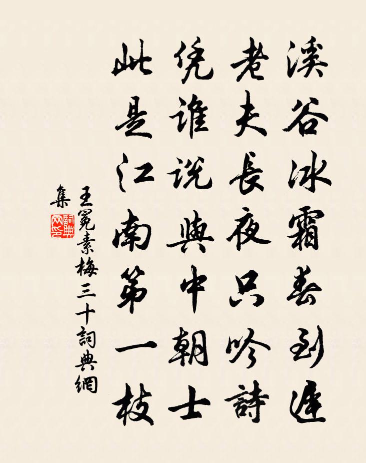 王冕素梅 三十書法作品欣賞