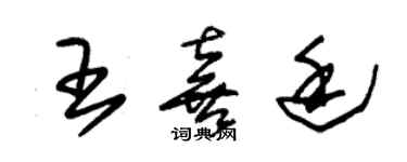 朱錫榮王喜廷草書個性簽名怎么寫