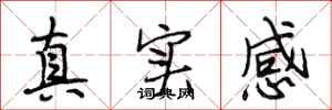 段相林真實感行書怎么寫