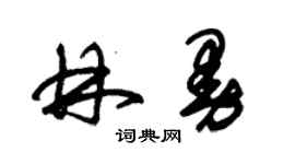 朱錫榮林曼草書個性簽名怎么寫