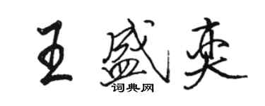 駱恆光王盛奕行書個性簽名怎么寫