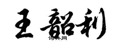 胡問遂王韶利行書個性簽名怎么寫