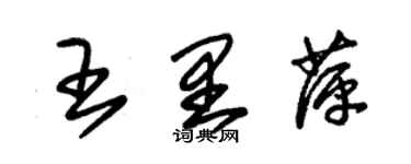 朱錫榮王里萍草書個性簽名怎么寫