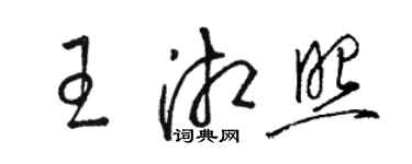 駱恆光王湘照草書個性簽名怎么寫