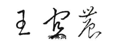 駱恆光王宜農草書個性簽名怎么寫