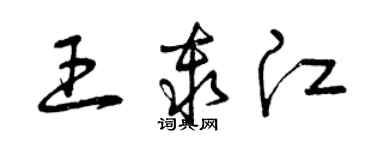 曾慶福王秦江草書個性簽名怎么寫