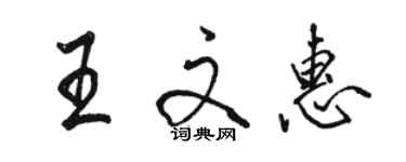 駱恆光王文惠行書個性簽名怎么寫