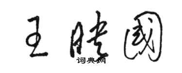 駱恆光王映國草書個性簽名怎么寫