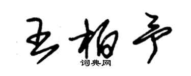 朱錫榮王柏予草書個性簽名怎么寫