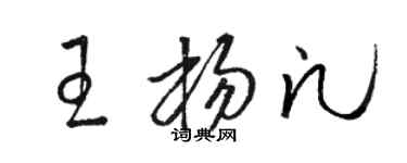 駱恆光王楊凡草書個性簽名怎么寫