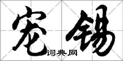 胡問遂寵錫行書怎么寫