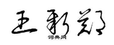 曾慶福王新鄭草書個性簽名怎么寫