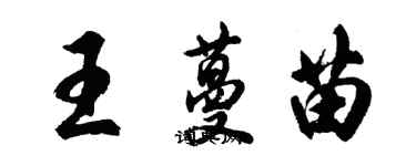 胡問遂王蔓苗行書個性簽名怎么寫